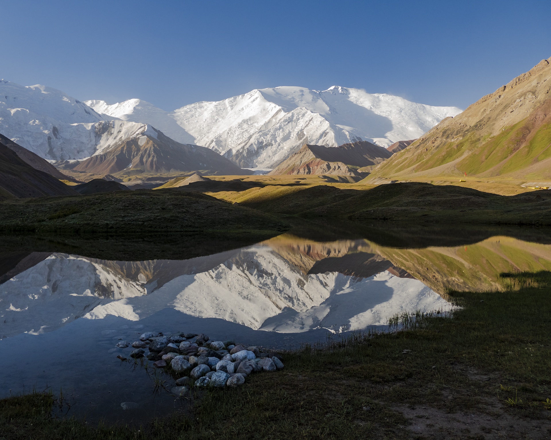 Lake in Kyrgyzstan mountains 1